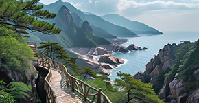 A4線《婺里望山》望仙谷、醉美篁嶺-鮮花小鎮(zhèn)、