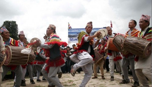 尼泊爾人民紀(jì)念世界土著人日?qǐng)D片